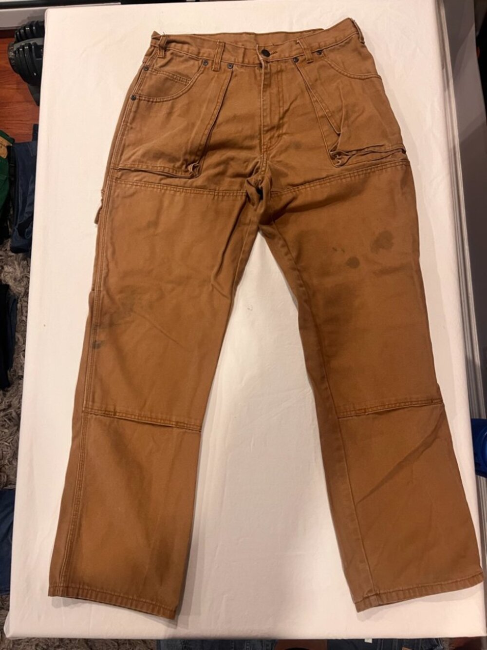Men’s Genuine Dickies Duck Canvas Work Pants (Waist 32 / Inseam 31.5) - Double